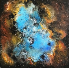 Supernova remnant - 80x80cm - SOLD (Art Against Covid)