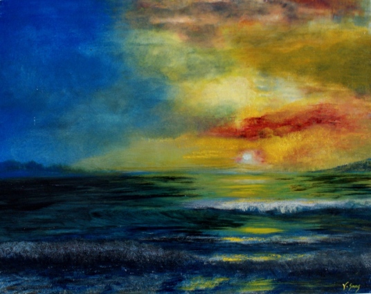 First sunset. SOLD
